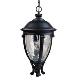 Maxim Lighting 41429WGBK Camden VX 3-Light Outdoor Hanging Lantern - Black Maxim Lighting 41429WGBK Camden VX 3-Light Outdoor Hanging Lantern - Black