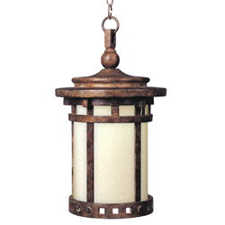 Maxim Lighting 85038MOSE Santa Barbara ES 1-Light Outdoor Hanging Lantern - Sienna Maxim Lighting 85038MOSE Santa Barbara ES 1-Light Outdoor Hanging Lantern - Sienna