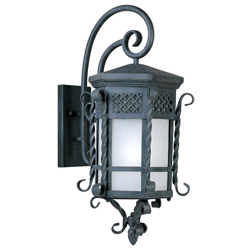 Maxim Lighting 85325FSCF Scottsdale ES 13.5'' W 1-Light Outdoor Wall Lantern - Country Forge