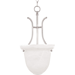 Maxim Lighting 90182MRSN Malibu 1Light Entry Foyer Pendant  Satin Nickel