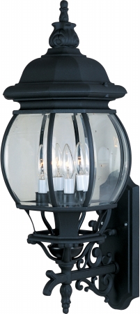 1037bk Crown Hill 4-light Outdoor Wall Lantern - Black