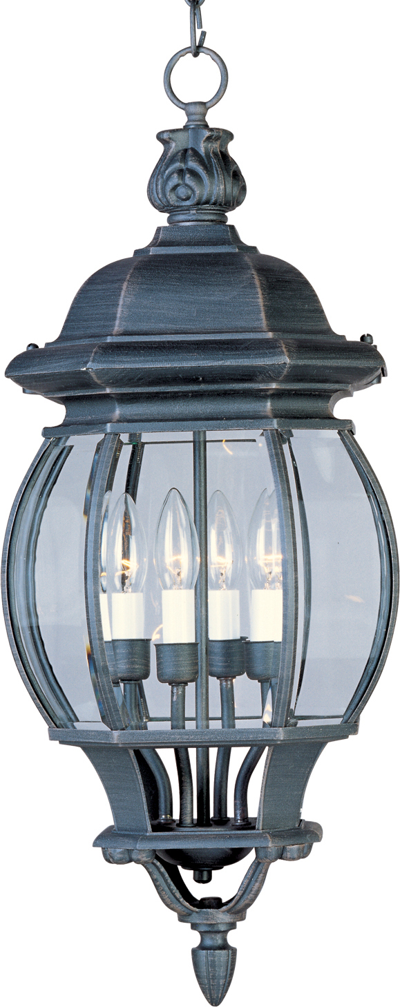 1039rp Crown Hill 4-light Outdoor Hanging Lantern - Rust Patina
