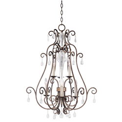 Maxim Lighting 12029AD Hampton 6Light Entry Foyer Pendant  Auburn Dusk