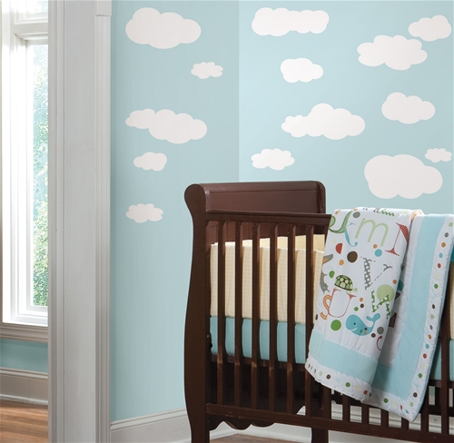 Clouds Wall Decals - White