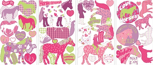 Roommate RMK1663SCS Horse Crazy Wall Decals