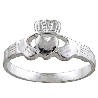 Silver Moon R30449 9 Sterling Silver Claddagh Ring