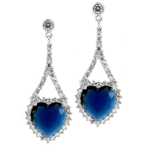 Emitations FEME018 Inspired by Titanic Heart of the Ocean Earrings