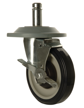 FocusFoodService FSCAST5 5 in. Stem Caster Set - 4 - with Bumpers FocusFoodService FSCAST5 5 in. Stem Caster Set - 4 - with Bumpers