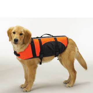 Hunter K9 Designs AQ16 XLarge  Aquatic Dog Life Preserver Teacup Size  Orange