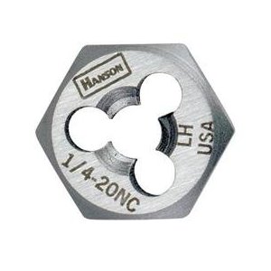 Han7249 .56in. High Carbon Steel Re-threading Right Hand Hexagon Fractional Die - 18 Nf