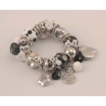 049-40495 Black And White Beads Bracelet