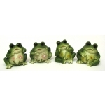 0126-12322 3.25"w X 3"h X 2.25"d Frogs Set 4