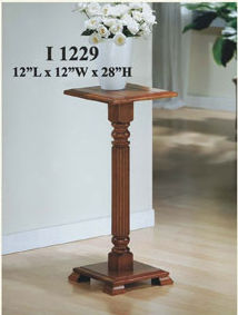 Monarch Specialties I 1229 Plant Stand  Dark Oak