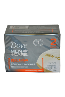 M-bb-1572 Deep Clean Body And Face Bar By For Men - 2 X 4.25 Oz Soap