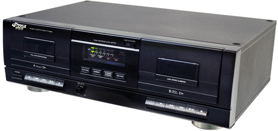 PyleHome PT659DU Dual Stereo Cassette Deck with Tape USB to MP3 Converter