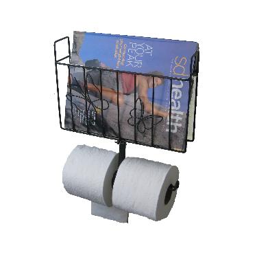 Danya B. CR04M Magazine rack and toilet tissue dispenser with butterflies