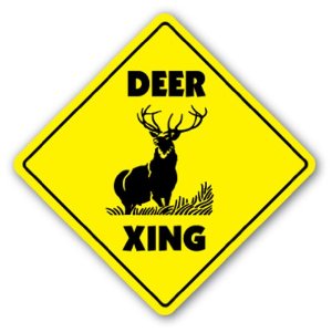 SaltBox Gifts RW1212DC Deer Crossing Sign