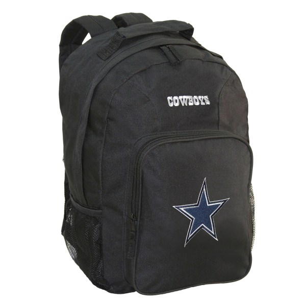 Concept One 804371902617 Dallas Cowboys Black Southpaw Backpack Blk NFL