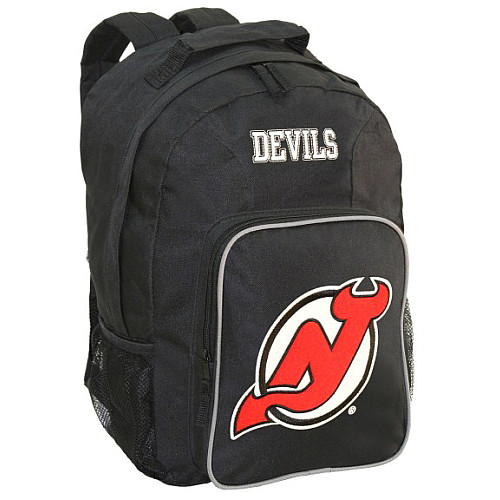 Concept One 804371976403 New Jersey Devils Black Backpack southpaw NHL