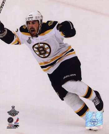 Liebermans Pfsaans20701 Brad Marchand Goal Celebration Game 7 Of The 2011 Nhl Stanley Cup Finals- No. 53 - 8.00 X 10.00 Poster Print