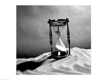 Liebermans Sal2557503 Close Up Of Hourglass On Sand 24.00 X 18.00 Poster Print