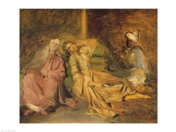Liebermans Balxir192405 Theodore Chasseriau Study For The Interior Of A Harem 24.00 X 18.00 Poster Print