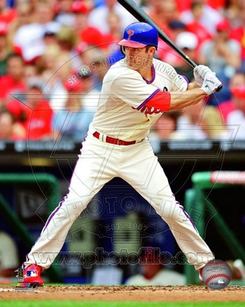 Liebermans Pfsaans16901 Chase Utley 2011 Action 8.00 X 10.00 Poster Print