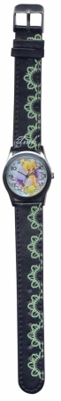 41495a Tinkerbell Leather Band Watch