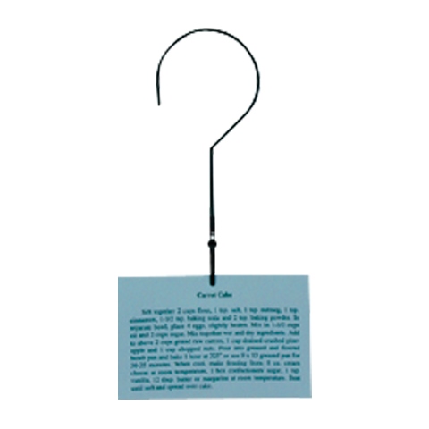 Recipe Card Hanger-holder - Black