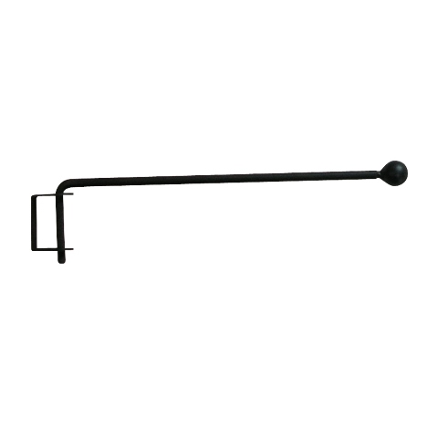 Village Wrought Iron CURCRN12 Ball Curtain Crane  Pair Each 12 in.