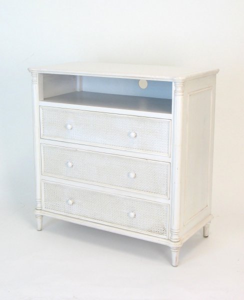 Wayborn Home Furnishing 5710W 3 Drawer Cabinet - White