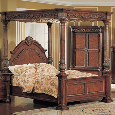 Yuan Tai Furniture KA7601K Kamella King Canopy Bed