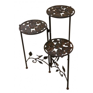 Bvk110 3 Planter Stand With Metal Construction