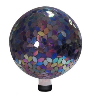 Grs122 10 In. Mosaic Gazing Ball - Purple