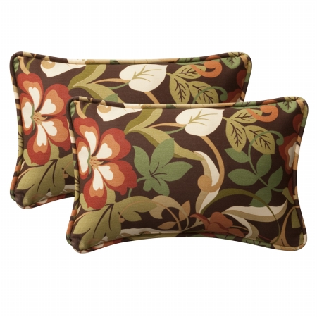 . 386751 Coventry Brown Rectangle Throw Pillow (set Of 2)