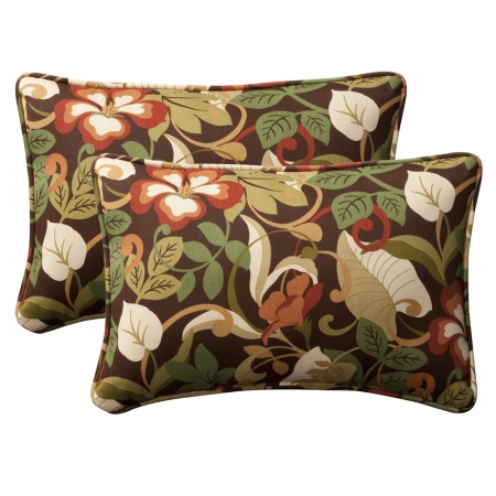 . 387017 Coventry Brown Oversized Rectangle Throw Pillow (set Of 2)