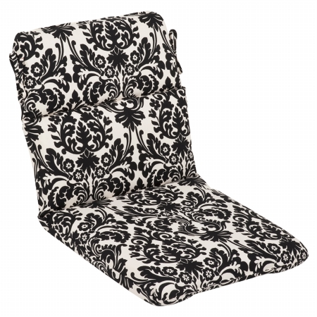 Inc. Essence Black|beige Rounded Corners Chair Cushion