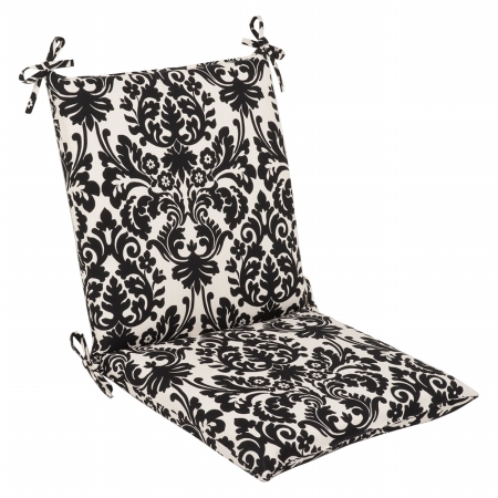 . 353661 Essence Black|beige Squared Corners Chair Cushion
