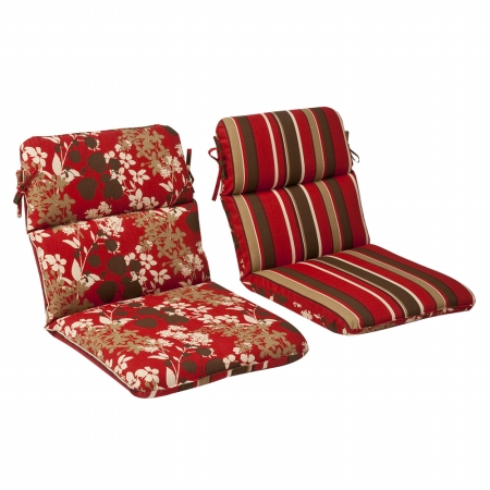 Inc. Montifleuri|monserrat Reversible Rounded Corners Chair Cushion