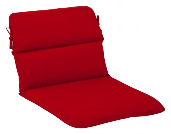 . 355559 Pompeii Red Rounded Corners Chair Cushion