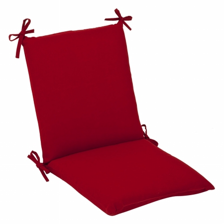. 355641 Pompeii Red Squared Corners Chair Cushion