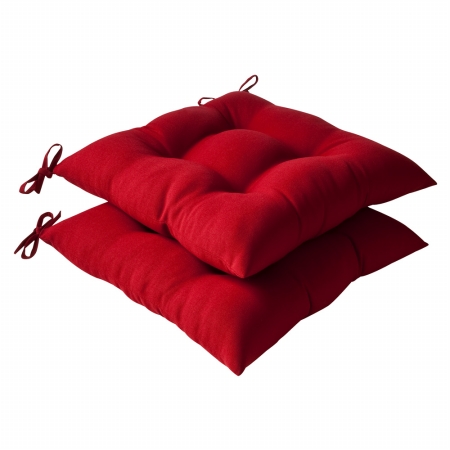 . 386508 Pompeii Red Wrought Iron Seat Cushion (set Of 2)