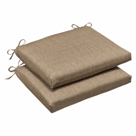 Inc. Sunbrella Linen Tan Squared Corners Seat Cushion (set Of 2)