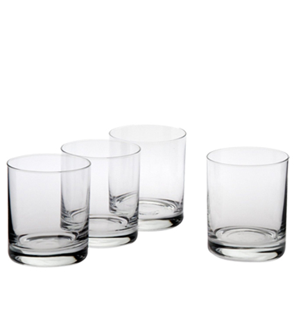 Ravenscraft Crystal W6820 Crystal Classic Double Old Fashioned- Set Of 4