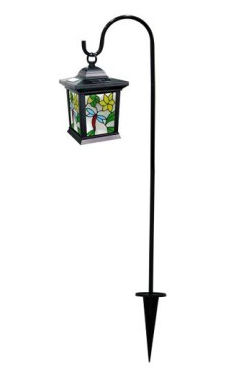 Alpine Corp SLC172SLR Solar Dragonfly Lantern with White Led Lights Alpine Corp SLC172SLR Solar Dragonfly Lantern with White Led Lights
