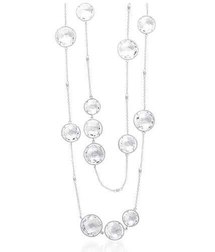 CZ GN1030RP32 Faceted Rhodium Plated 3 Smaller and bigger round shape filled wit