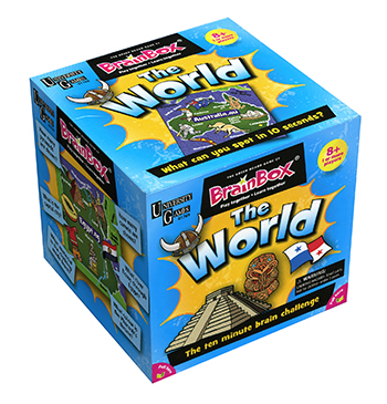 University Games UG01769 Brain Box The World    
