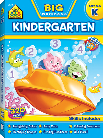 School Zone Publishing Szp06316 Big Kindergarten Workbook