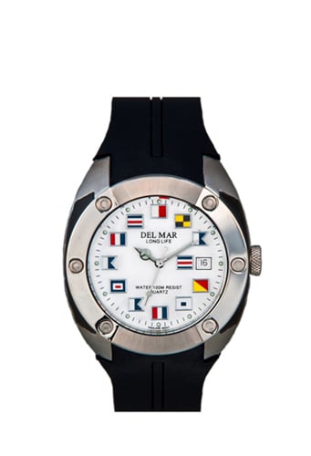 UPC 774397502217 product image for Del Mar 50221 Mens 100 Meter Bright Nautical Dial White Face | upcitemdb.com