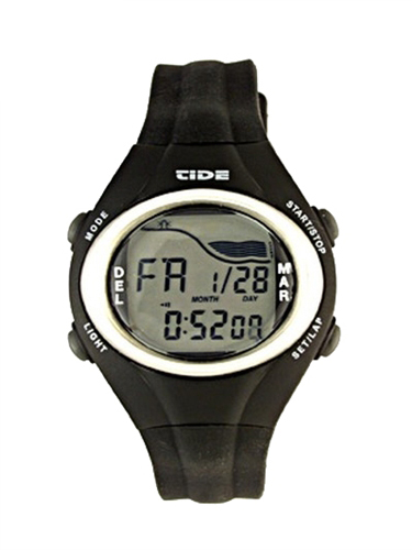 Del Mar 50308 Digital Tide Watch Resin Case Water Resistant To 50 Meters